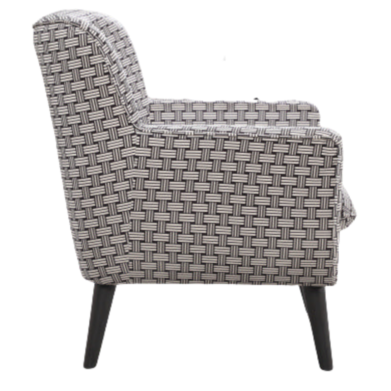 Georgia Chair Upholstered in Monochrome Fabric